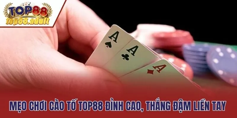 Mẹo chơi cào tố Top88 đỉnh cao, thắng đậm liền tay